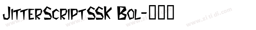 JitterScriptSSK Bol字体转换